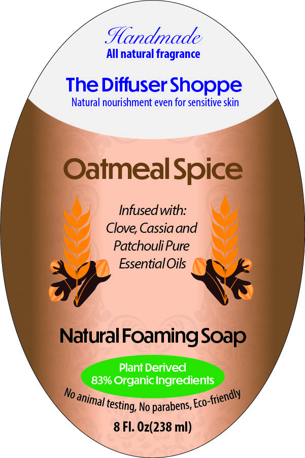 Oatmeal Spice Natural Foaming Soap Front Label