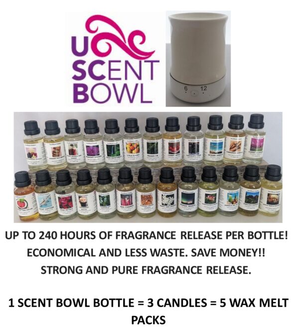 A large variety of scents are available for purchase.